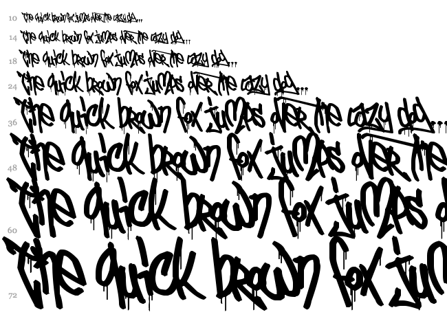 El&Font Urban CalIigraphy font waterfall